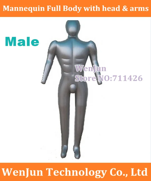 Wholesale Man Whole Body With Arm Inflatable Mannequin Fashion Male