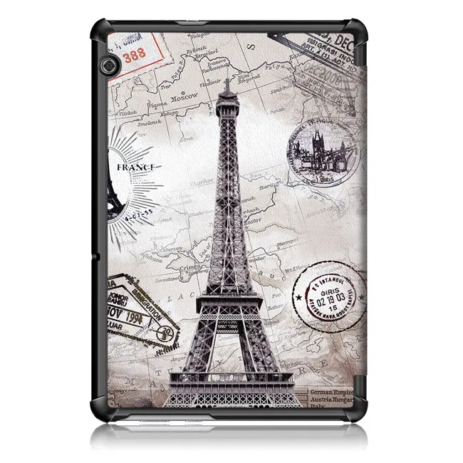 Чехол-подставка из искусственной кожи для huawei MediaPad T5 10 AGS2-W09 AGS2-L09 AGS2-L03 10," планшет+ 2 шт защита экрана
