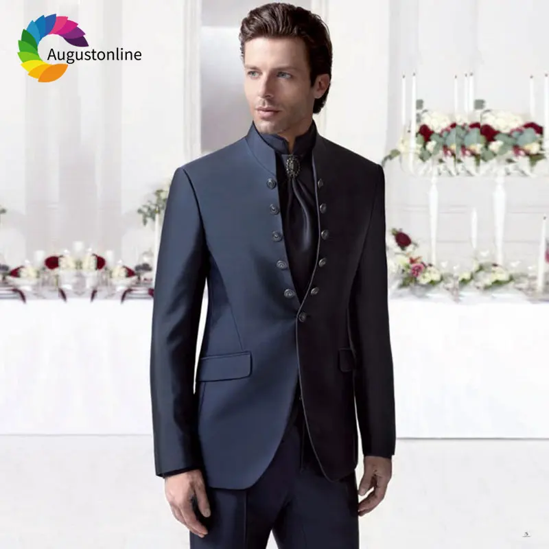 men suits for wedding slim fit groom tuxedo best man blazers1.1 (77)