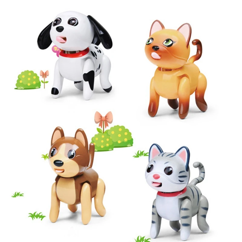 Baby Pet Sucking Dog Cat Doll Interactive Electronic Pet Toy For Children Gift-The Pets Tongue Stick Out Drink Milk Bottle