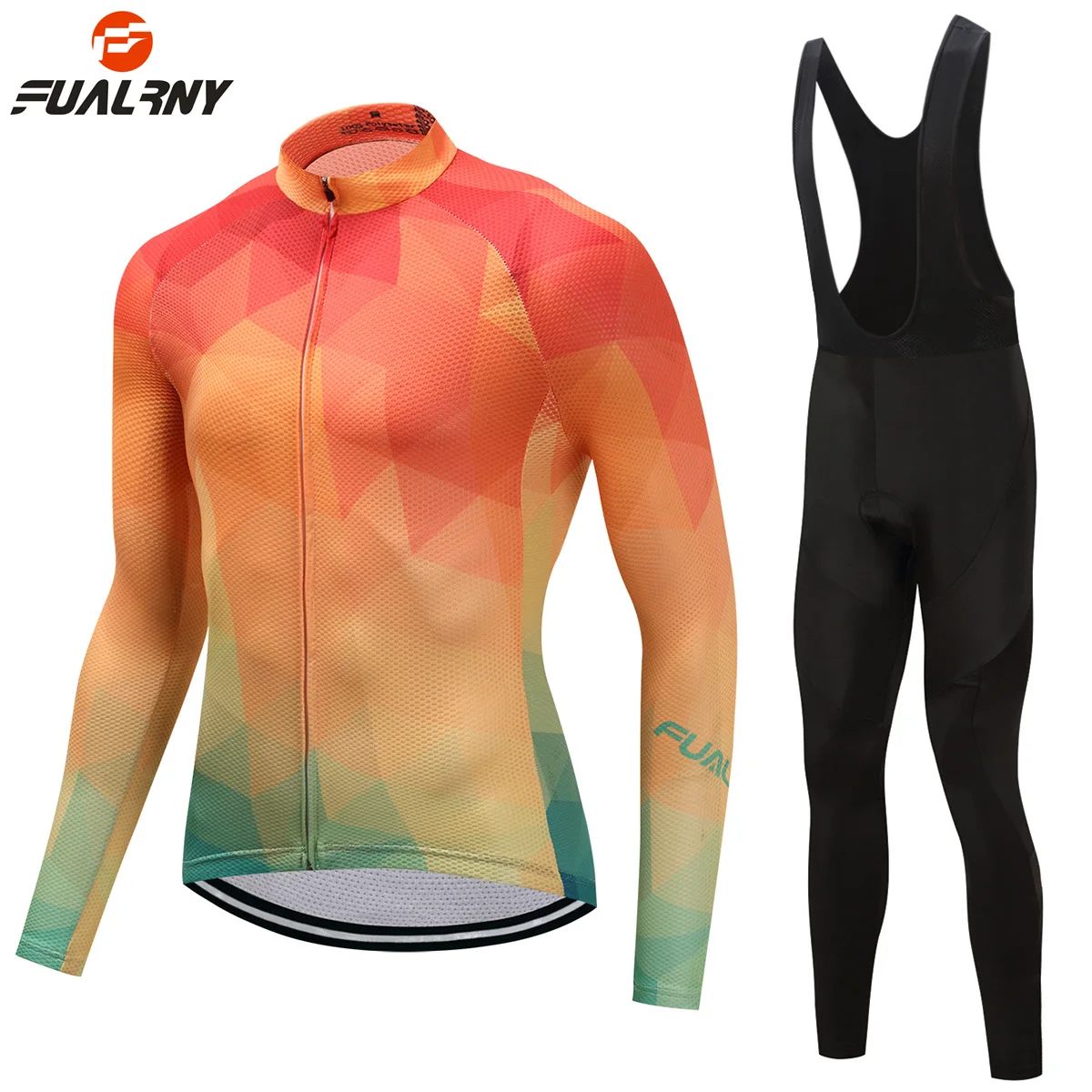 

2019 Men Women's Cycling Jersey Set long sleeve Professional Bike Bicycle Clothing MTB Jersey and Bib Pants with Gel Pad