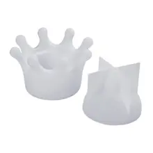 DIY ящик для хранения плесень кристалл эпоксидный набор украшение стола ювелирные изделия трехмерная корона литья силиконовые формы