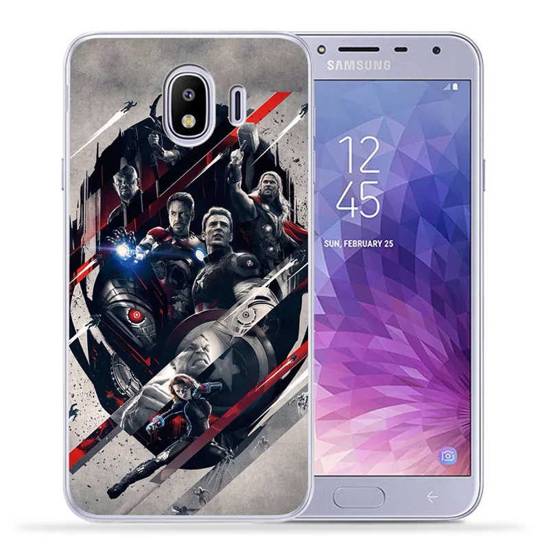 Роскошный чехол Marvel с Мстителями для samsung Galaxy J3, J4, J5, J6, J7, J8 Plus,,,, J2 Prime, силиконовый чехол, Etui Deadpool