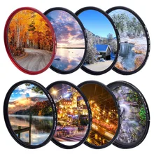 KnightX FLD UV CPL ND Star Регулируемый нейтральный фильтр для объектива камеры для canon eos sony nikon 52 мм 55 мм 58 мм 67 мм