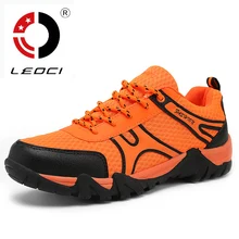 LEOCI 2016 Summer Hiking Shoes Breathable Outdoor Shoes Anti-Slip Sport Shoes Men Sneakers Botas De Montana Size 39-45