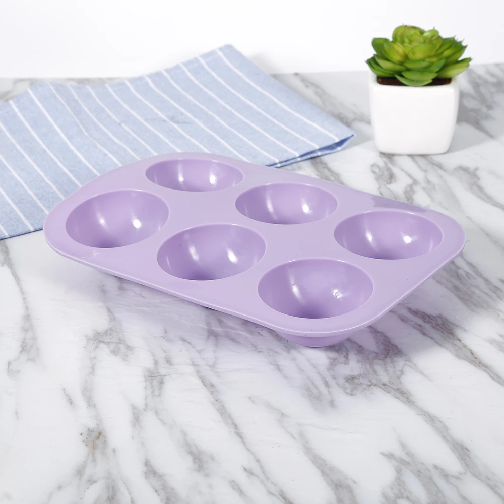 

Newest 6-Round Half Ball Cake Silicone Mold Flexible Cookie Chocolate Ice Cream Soap Popular Mold baking kitchen accessories