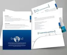 Хорошее Zuoluo A4 папки карман печати Пользовательский Файл крышка печати с слот