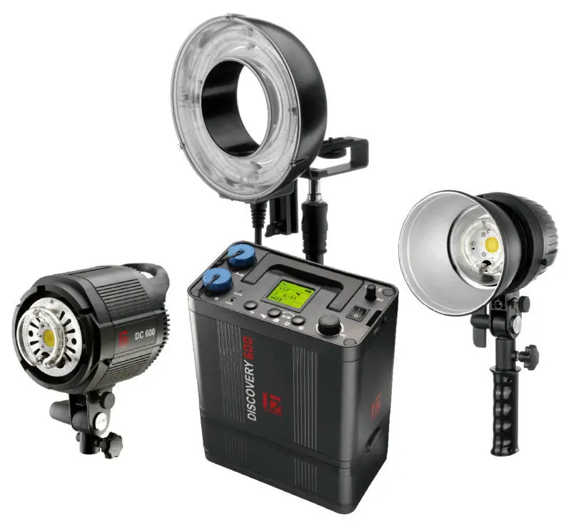 

JinBei DC-1200W outdoor photoflash lamp compact and lightweight and easy to carry outdoor photo flash light lithium batteries