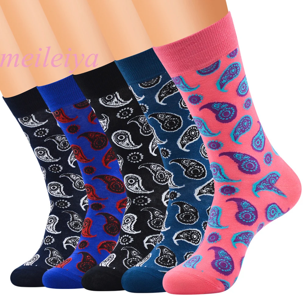 MEI LEI YA 1 пара Harajuku мужские носки хлопок осень-зима мужские хлопковые носки народные-Заказные креативные носки мужские и мужские длинные