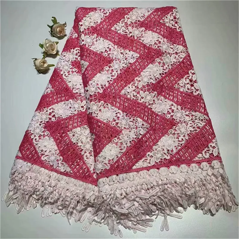 

2019 Latest French Africa Lace Fabric High Quality African Embroidered Tulle Lace Fabric For Appliqued Wedding Dress