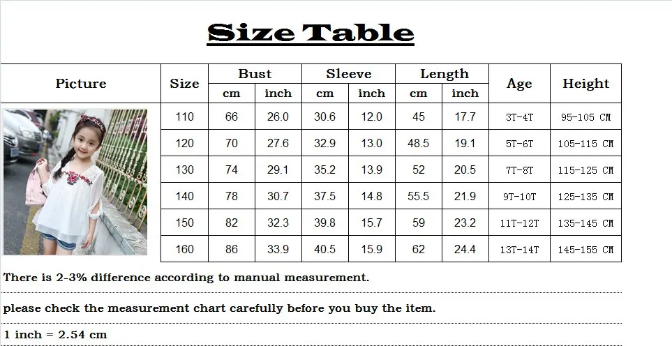 Children's T-shirt Girls Baby Summer Cute style Beautiful girl chiffon Printed loose T-shirt top for angel kids clothes (1)_