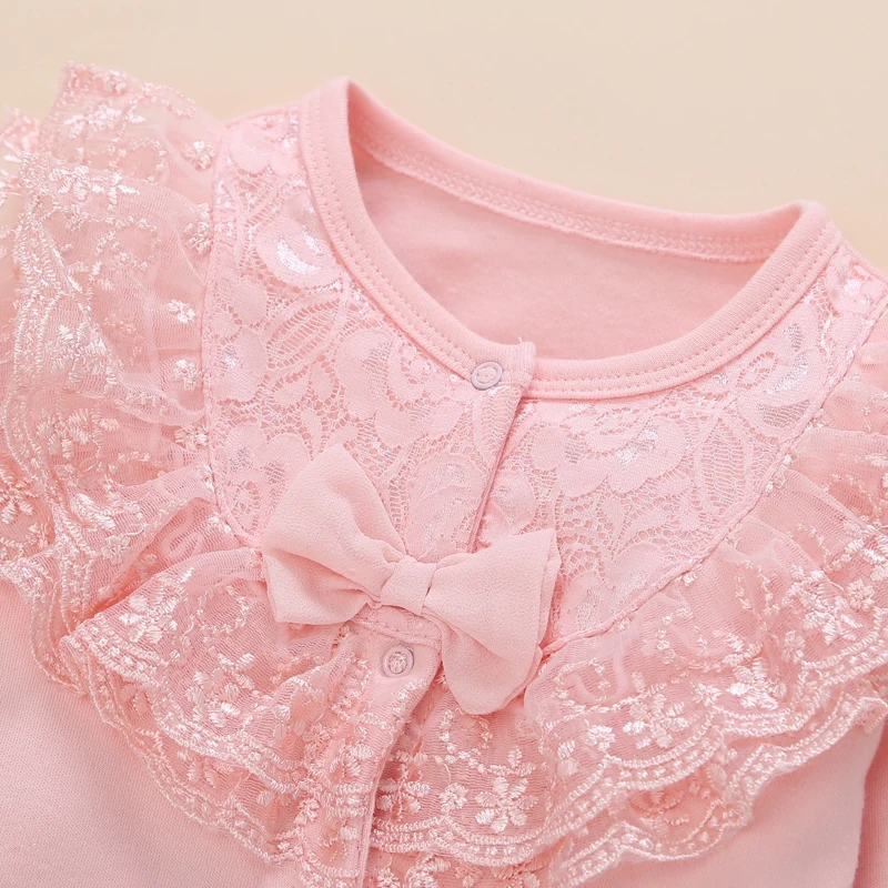 Детский кружевной комбинезон с капюшоном на весну осень|baby clothes|baby girl romper lacetoddler |