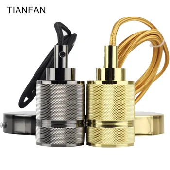 

gun metal Lamp Base E27 Vintage Retro Lamp Holder Pendant Bulb Light Screw Socket Vintage Retro decor hanging led Edison bulb
