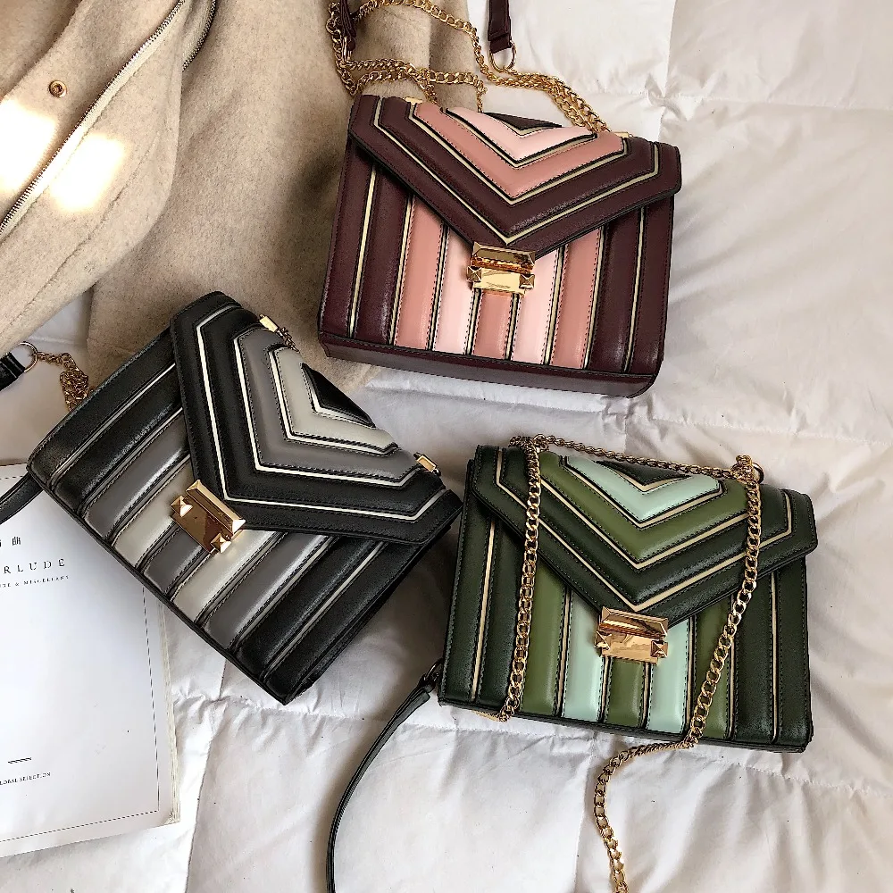 

New Luxury Brand Mini Flap Famous Brands advanced handbags Contrast color Women Bag Women's Handbag Shoulder Bags Ladies Chain