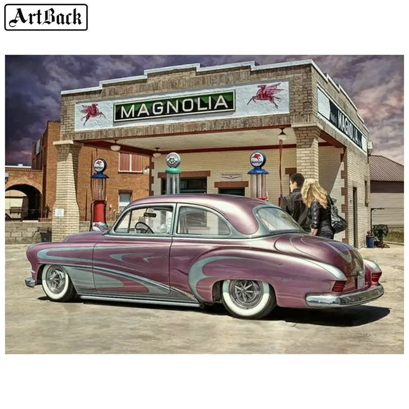 

ARTBACK 5d diamond painting car pattern home decoration full square diamond mosaic kit diamond embroidery sticker