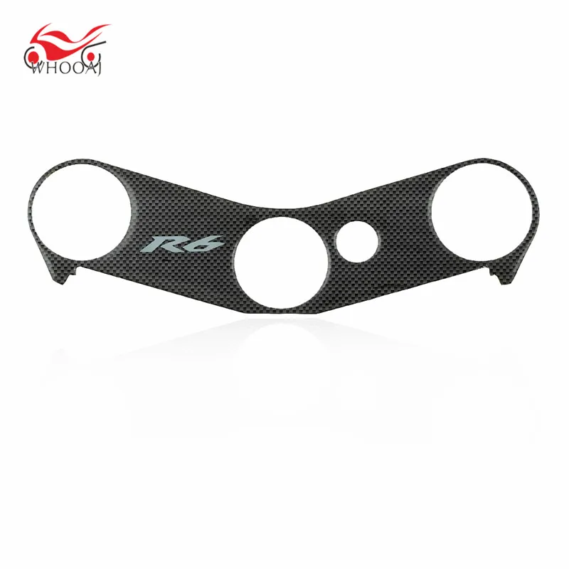 

R6 Motorcycle Carbon Fiber Decal Sticker Pad Triple Tree Top Clamp Upper YZF-R6 06-07-08-09-10-11-12-13-14-15