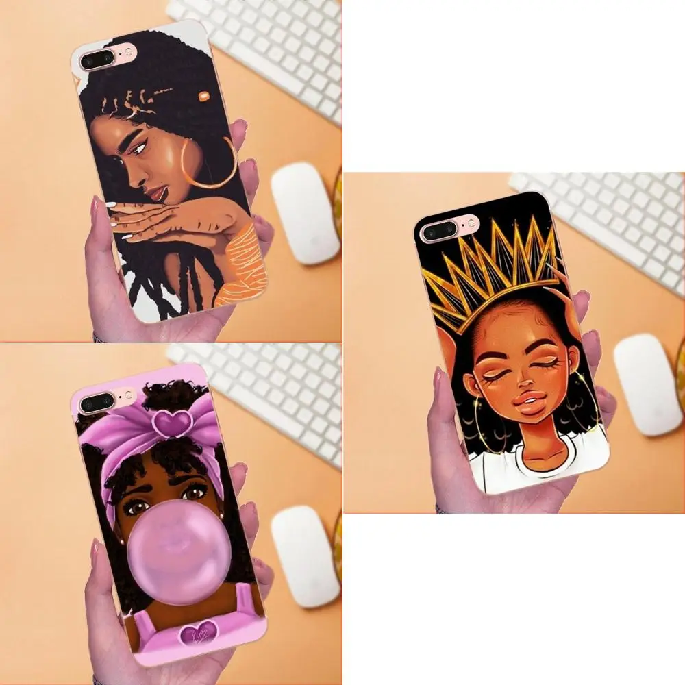 

Melanin Poppin Aba Queen Black Girl For Samsung Galaxy Note 5 8 9 S3 S4 S5 S6 S7 S8 S9 S10 mini Edge Plus Lite TPU Cases