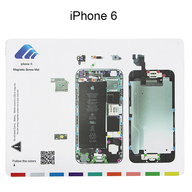 UANME см 12 шт./лот Профессиональный Магнитный винт коврик для iPhone 5/5c/5S/6/6 Plus/6s/6s Plus/7/7 Plus/8/8 Plus/х руководство подставка инструменты