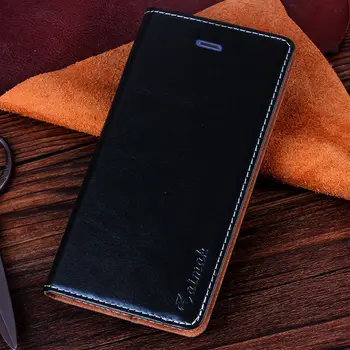 

Luxury genuine leather Case for huawei honor 6c pro aimak Artificial Wallet with sucker and card type case for huawei v9 play