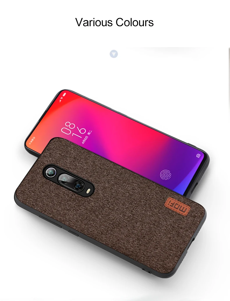 For Xiaomi Mi 9T Pro Case MOFi For Xiaomi Mi 9T Case Cover Protective Fabric Cloth Silicone Back Capas Global Mi9TPro Case