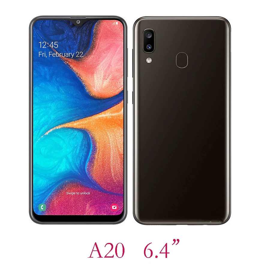 10 шт./лот задняя камера объектив для samsung Galaxy A10 A20 A30 A40 A50 A60 a70 a80 A105 A205 A305 A405 A505 A6060 A705 A805 - Цвет: A20