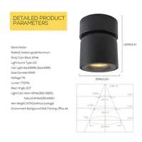 Aisilan Led Surface Mounted Ceiling Downlight Adjustable 90 Degrees 5