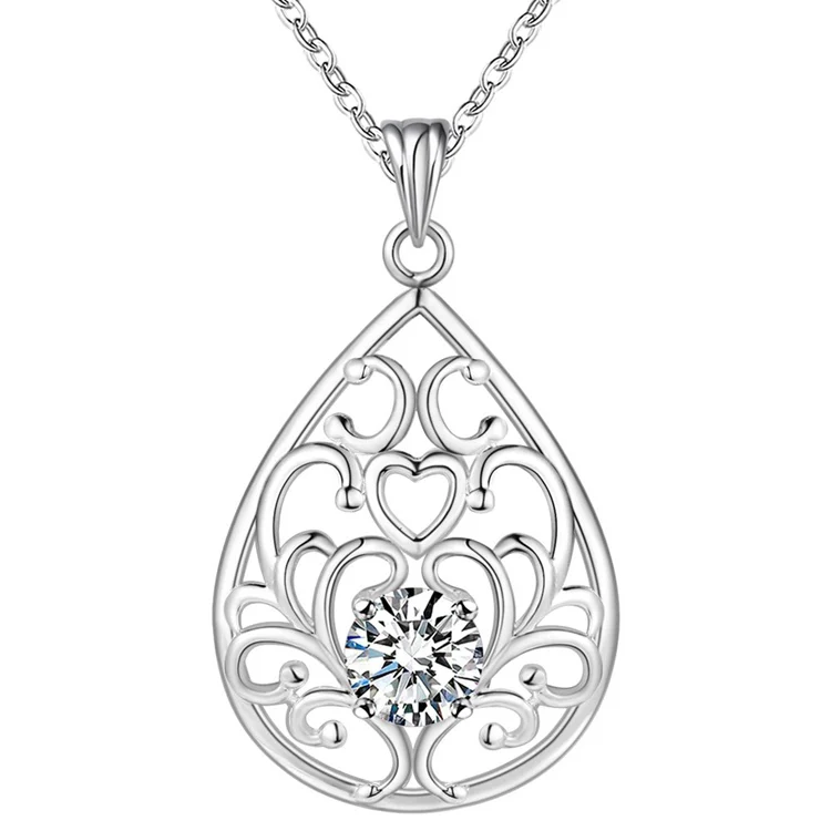

Contracted Nice silver womens Necklace pendant fashion jewelry High quality 3 Color WN1954