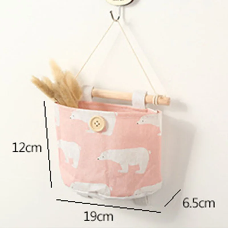 2019 NEW Organizador Foldable Hang Wall Bathroom Makeup Organizer Storage Rear Hanging Cartoon Sorting Bag Household Items