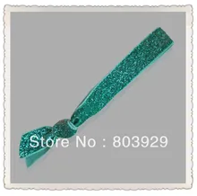 Elastic Aqua Glitter Ribbon Hair Ties 5 8 Metallic Velvet Ribbon Hair Tie Women