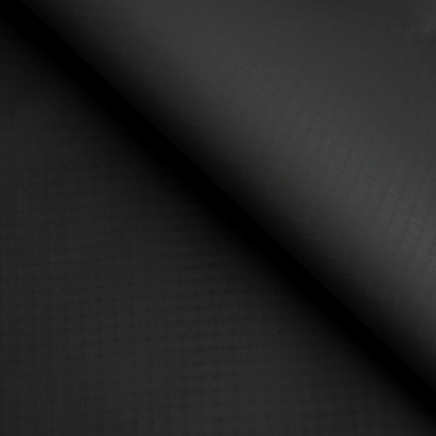 1 Yard Black Nylon Fabric PU Coated Ripstop Nylon Fabric Kite Tent