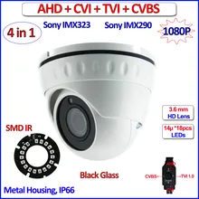 4in1 AHD CVI TVI dome camera imx323 imx290 Sensor 1080P camera security 2 0MP surveillance SMD