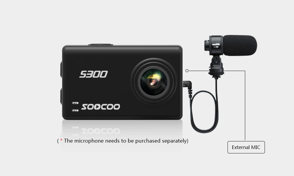 Оригинальная Спортивная камера SOOCOO S300 Ultra HD 1080P 4K 30fps IMX377 с WiFi голосовым управлением, Экшн-камера, уличная камера