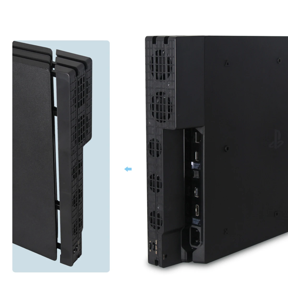 JRGK PS4 тонкий вентилятор охлаждения консоли кулер умный термостат 3 вентилятора Системы станция для sony Playstation 4 PS4 тонкий рассеивания тепла