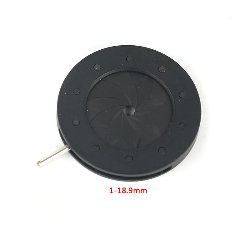 Усилительный диаметр 1-12 мм зум оптический Ирис конденсатор ирисовой Диафрагмы конденсатор 12 лопастей для цифровой камеры микроскоп адаптер - Цвет: 1-18.9mm