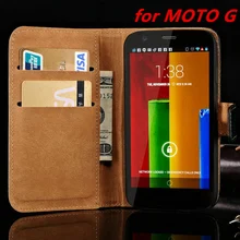 1032 funda para Motorola G MOTO G1 XT1032 fundas de cuero diseño de soporte con tapa funda trasera del teléfono cartera con ranura para tarjetas estilo de libro negro