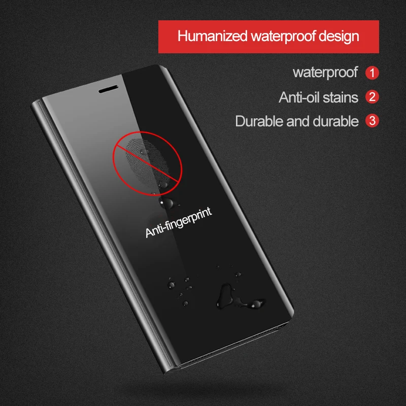 Чехол huawei Y7 Prime 2018 пластиковый зеркальный флип чехол с гальваническим покрытием