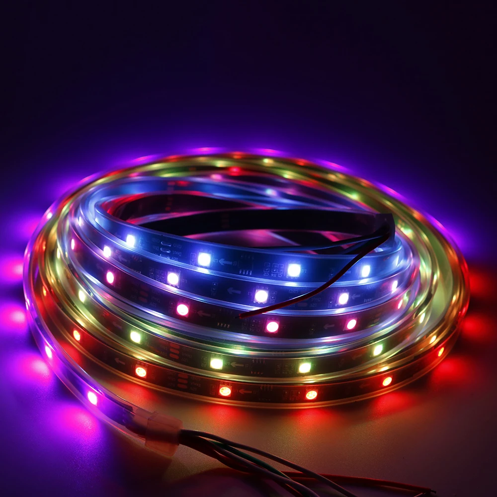 Светодиодная лента WS2811 12 в пост. Тока SMD5050 RGB гибкая Адресуемая цифровая 30
