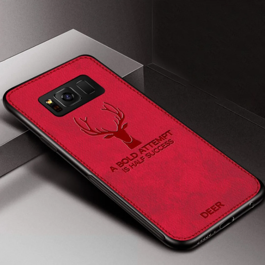 Luxury Cloth Skin Fabric TPU Leather Matte Phone Case Back Cover Capa For Samsung Galaxy S10 Plus S10E S10 Business Coque Fundas