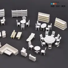 1 \ 50 DIY Ландшафтная модель мебель Материал раздел мебель для квартиры модель стол стул набор витрина