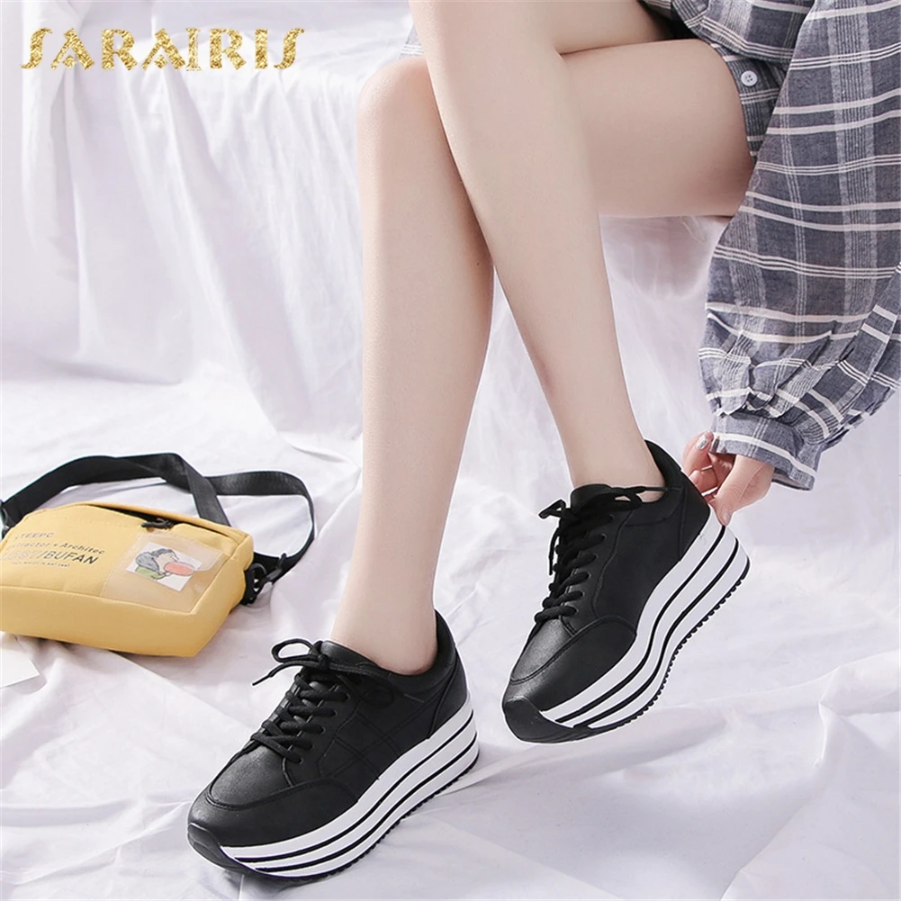 

Sarairis 2019 Brand New Spring Autumn Sneakers Ladies Flat Platform Dad Shoes Women Shoes Woman Casual Flats Size 36-41
