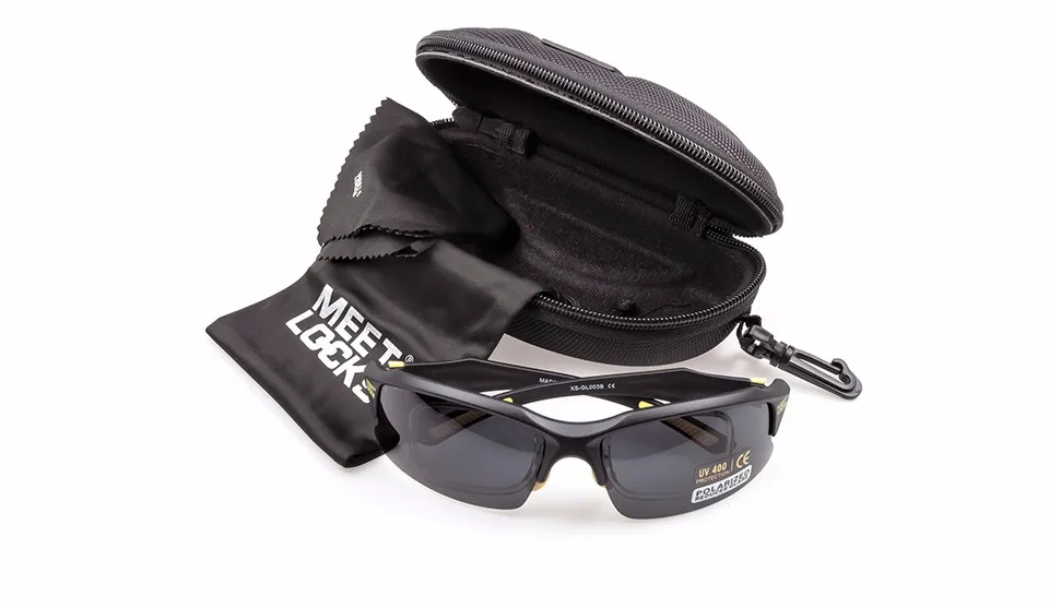 MEETLOCKS велосипед Велоспорт очки Спортивные очки УФ 400 с поляризованными линзами для рыбалки для игры в гольф, вождения, бега, очки с Чехол