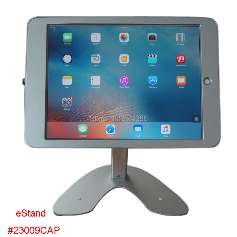 for ipad pro 12.9" desktop secure lock stand with metal frame brace