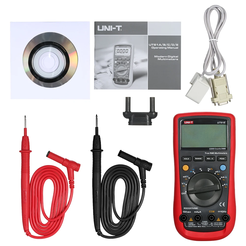 UT61E Цифровой мультиметр ESR метр True RMS 22000 дисплей отсчетов Вольтметр