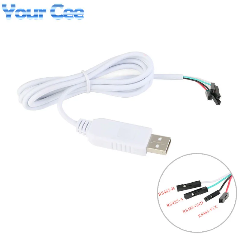 Cable de descarga USB a RS485 CH340, Cable de datos, línea de comunicación 485, convertidor de 1 metro para Arduino