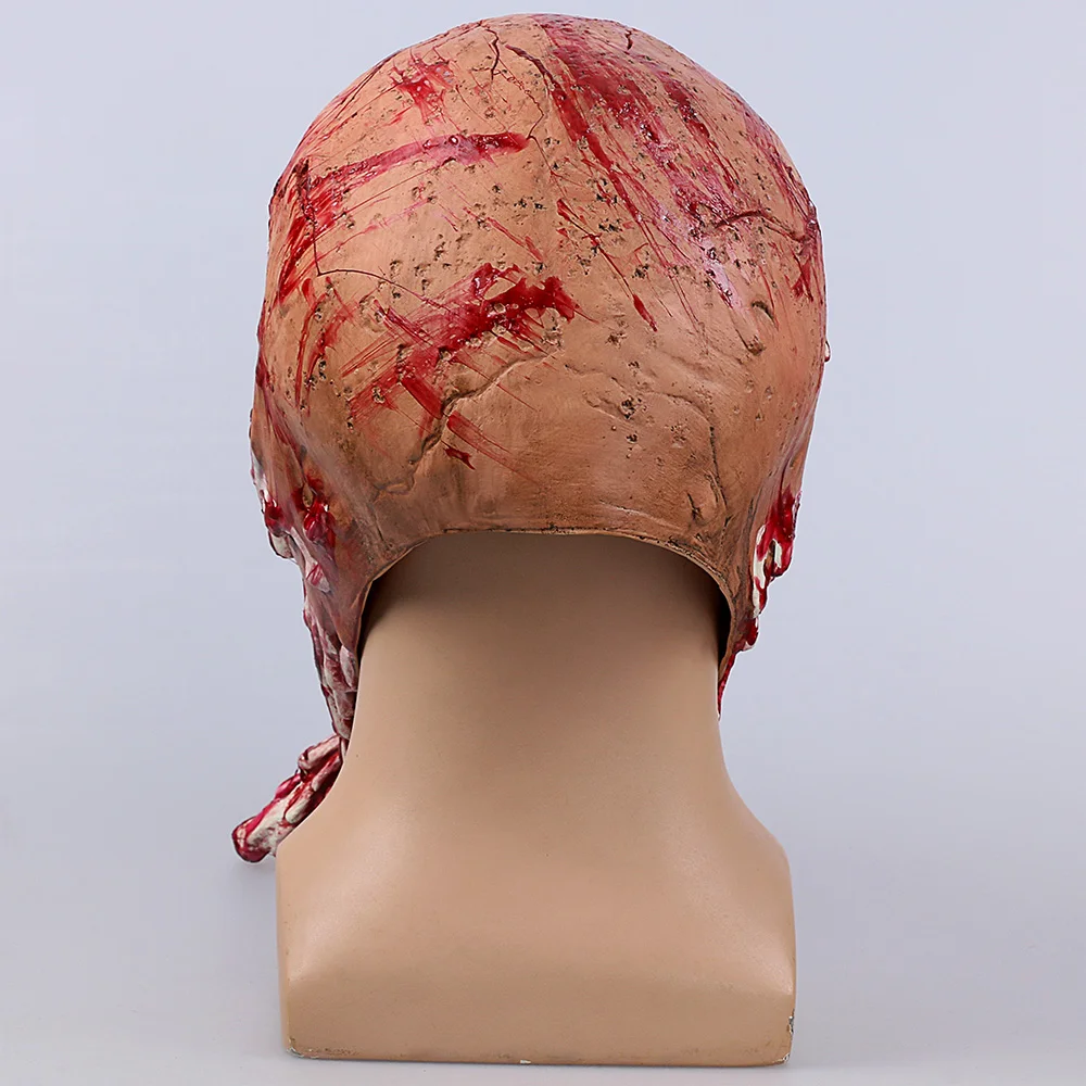 Scary Skull Latex Halloween Zombies Goonies Mask Blood Horror Face Overhead Skull Vampire Costume Face Mask Fancy Party Prop (4)