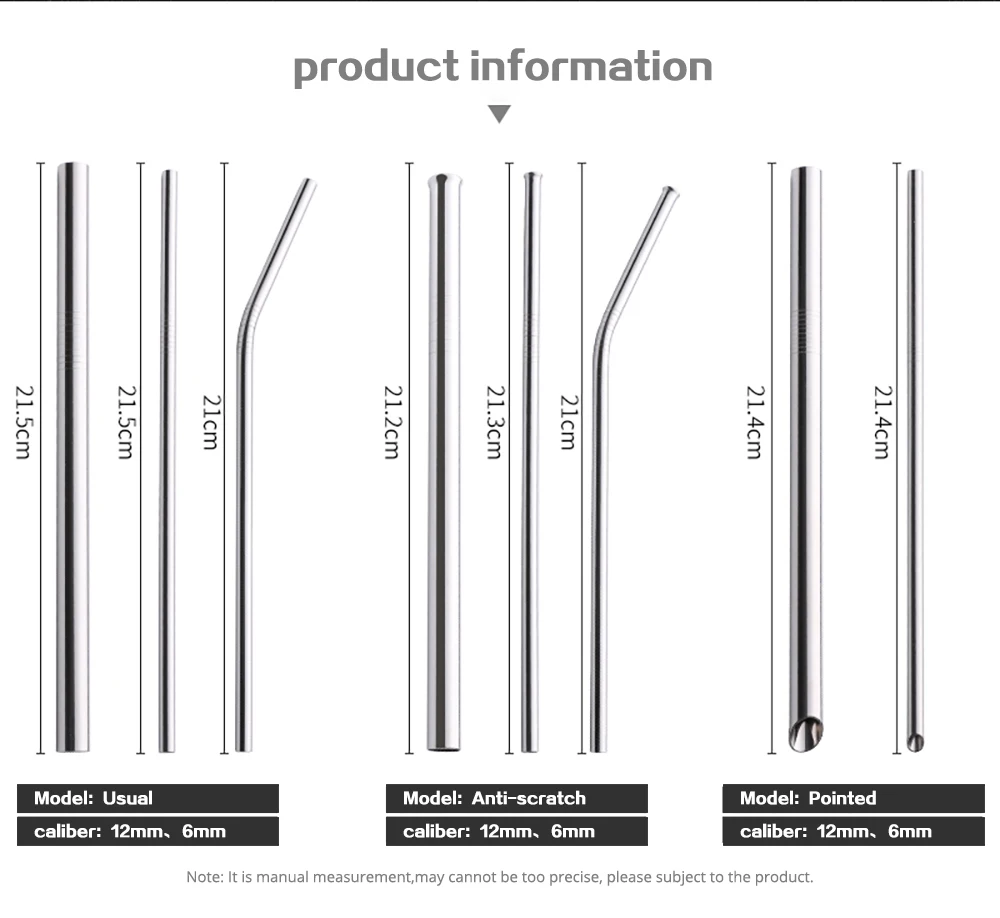 4/6 шт. 21 см соломенная Складная Многоразовые соломы Нержавеющая сталь соломенная щетка Портативный открытый бытовой питьевой инструмент для бара