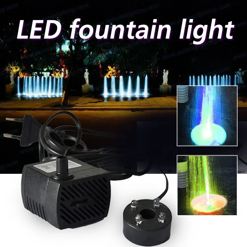 

Fountain Pool Lamp Fountain Pool Lights Water Pump Electric Submersible Fashion Colorful Pond Fish Wedding Atmosphere Lamp