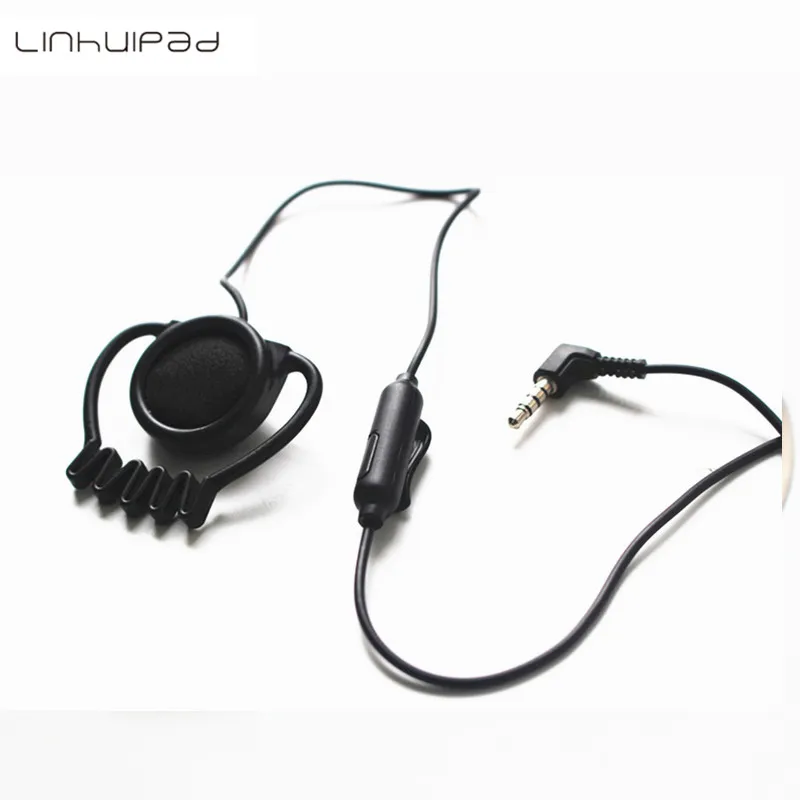 

Linhuipad 1-Bud Hook Earbud Headphone For Tour Guide System 3.5mm single side earphone with mic 400pcs/lot