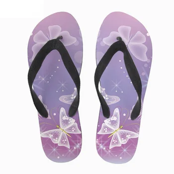 

Customized Cute Butterfly Pink Print Women Flip Flops Casual Female Home Casual Shoes Woman Summer Slippers Women's Shoes Flats
