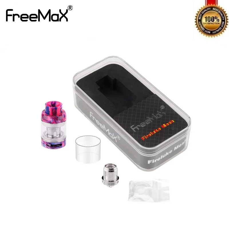 Оригинальный Freemax Fireluke Mesh Vape Tank 3 мл 316L электронная сигарета 510 атомайзер Смола